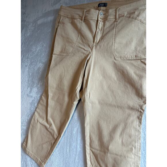 Torrid Crop Aviator Skinny Stretch Twill Mid-Rise Pant – Irish Cream – Size 24 - Picture 9 of 9